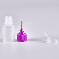 Flacon souple translucide en PE de 3 ml, 5 ml, 10 ml avec embout aiguille, contenant en plastique pour sérum de soin de la peau, emballage cosmétique