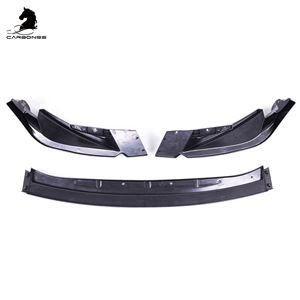 V2 Estilo ABS Material Brillo Negro Kit de carrocería delantera Labio de parachoques delantero para <span class=keywords><strong>BMW</strong></span> M3 M4 G80 G82 2021 + - Product Image 2