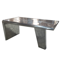 Bureau d'ordinateur industriel en aluminium de style aile d'avion pour cadre dirigeant