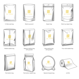 कस्टम लोगो मुद्रित नमी-प्रूफ बड़े चारकोल जिपर टॉप हैंडल के साथ खड़े हो जाते हैं - Product Image 4