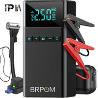 Power Bank Starter Motor Pompa Udara 12V Booster Baterai Pengisi Ban Darurat Portabel 4500A Arus Puncak Digital