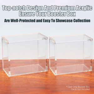 Hộp tăng cường Acrylic trường hợp bảo vệ rõ ràng Acrylic 5mm đóng cửa từ dễ dàng tải hàng đầu tương thích với hộp tăng cường pkmn - Product Image 3