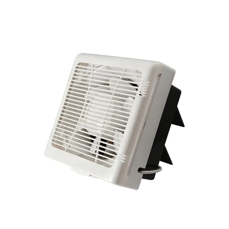 Ventiladores de motor de cobre de 6, 8, 10 y 12 pulgadas, sopladores de aire de refrigeración para cocina, baño, Instalación en pared, ventilador de escape con Red