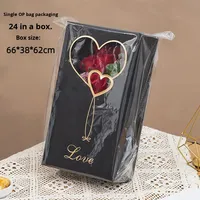 Bouquet carré de 11 roses artificielles en savon – Vente en gros directe usine – Petit cadeau Fête des Mères – Saint-Valentin – Cadeau Fête des Mères