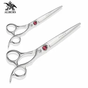 Factory Albers Vg10steel brand new hairdressing scissors custom logo men hair styling tools clippers