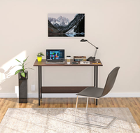 Gustowe Bureau moderne convertible sur pied Table d'étude modulaire en bois pour le bureau ou la maison Mobilier polyvalent pour poste de travail