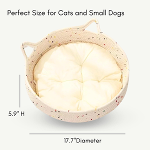 Four Seasons Grass Woven Pet <b>Nest</b> Cat and Dog Universal Breathable Durable Grip and Environmentally Friendly Pet Dog Cat <b>Bed</b> - Product Image 4