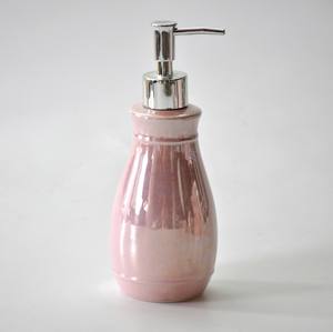 JIASHUNホテルバスルーム製品6個ピンクパール釉薬セラミックバスルームセットアクセサリーソープディスペンサー - Product Image 2