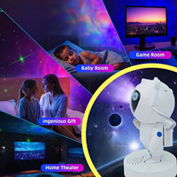 Mini projecteur d'étoiles astronaute avec haut-parleur sans fil et bruit blanc pour la décoration de chambre