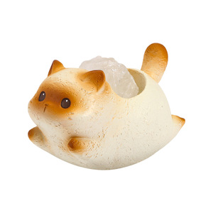Ornement en cristal Cat Yoyo, figurine de dessin animé en résine, décoration de bureau à domicile, cadeau - Product Image 5