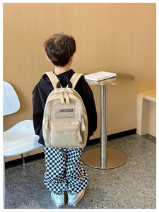 Cute Fruit Snail Fashion <b>Canvas</b> Backpack 18 Inches 20-36L Waterproof Zipper Closure Multiple Pockets Physiological Curve Back - Product Image 6