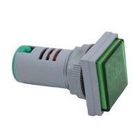 Voltmeter Digital Merah Tampilan Frekuensi Ampere Kelas Akurasi 0.5 Proteksi IP53 Mengukur Arus AC 0-250V 100A Isolasi 500V