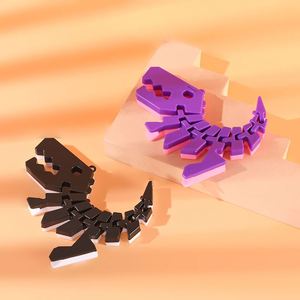 Llavero de dinosaurio impreso en 3D de gran venta, colgante abstracto para mochila, pequeño juguete decorativo para niños - Product Image 2