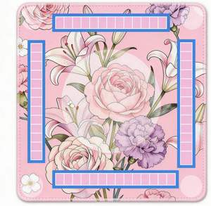 Nouvel ensemble de tapis de mahjong américain 2026 sur le thème de la vie marine, antidérapant et résistant à l'usure pour les réunions de famille, en caoutchouc naturel - Product Image 4