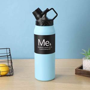 Me& Orange Plastic Tumbler With Lid Portable Minimalist Design For Travel - Product Image 4