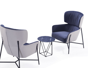 Greenfield Mobili di Lusso Di Grandi Dimensioni Bule Poltrona <span class=keywords><strong>Con</strong></span> Schienale Alto Per La Camera Da Letto E55 - Product Image 3