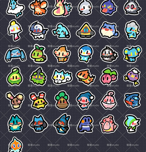 YQ Wholesale Charm Custom Evolving Cute Anime Little Elf Fridge Magnet Sticker Bulk Pokemoned 151 Q Version Display Party Favor - Product Image 3