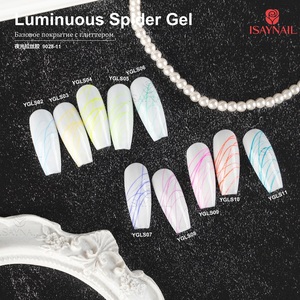 Gel à ongles effet néon pour <span class=keywords><strong>dessin</strong></span> artistique, luminescent, effet toile d'<span class=keywords><strong>araignée</strong></span>, à retirer par trempage - Product Image 2