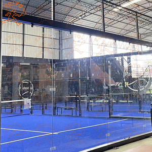 EXITO México Instalación de Vidrio Templado para Cancha de Pádel con Postes de Acero Galvanizado en Caliente, Cancha de Pádel Panorámica - Product Image 2