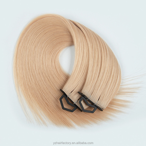Extensions de cheveux humains vierges bruts 100% Genius Butterfly Invisible Weft, trame injectée, double tirage, cuticules alignées, russes - Product Image 4