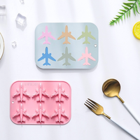 Nouveaux moules en silicone en forme d'avion à 6 styles pour la pâtisserie, les bonbons, le chocolat, les desserts, la résine et les gâteaux, pour usage domestique