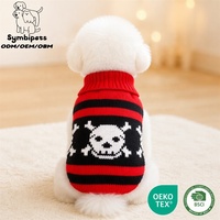 Fabricant de vêtements pour animaux de compagnie – Pulls tricotés chauds pour chiots, styles variés Noël et Halloween, tenues personnalisées avec logo, vente en gros de vêtements pour animaux