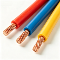 Câble de câblage électrique industriel flexible en cuivre pur, ignifuge, PVC BVR Classe 5, 1,5/2,5/4/6 mm, multibrins