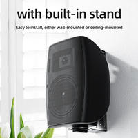Système de sonorisation PA mono 2 zones, kit de musique d'ambiance, télécommande pour café, restaurant, solution audio commerciale 200W, enceintes murales