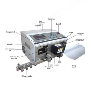 Machine à dénuder les fils entièrement automatique multifonctionnelle, ligne de coupe haute vitesse pour câbles, machine électrique de dénudage et de pliage - Product Image 3