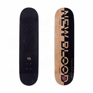 Produsen dek Skateboard kustom papan seluncur cetak Maple Kanada 7 lapisan dek Skateboard kosong