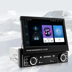 Radio mobil Android 7 inci 2DIN, Radio navigasi Gps Android dapat ditarik untuk mobil Dvd Radio Stereo Player