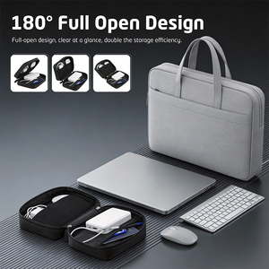 Organizador Electrónico Impermeable, Bolsa de Almacenamiento de Cables de Viaje, Estuche Portátil <span class=keywords><strong>para</strong></span> Cargador, Cable, Teléfono, Tarjetas USB, SD y Pequeños Dispositivos - Product Image 4