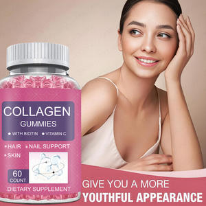 Gummies de collagène de marque OEM, biotine, vitamine C, produits de beauté, soutien pour les cheveux, la peau et les ongles, 60 unités, complément alimentaire pour femmes - Product Image 3