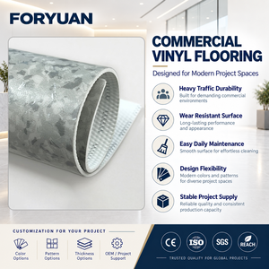 Rollos de PVC Resistentes para Uso Comercial, Superficie de Bajo Mantenimiento, Listos para Renovar, Pisos de Vinilo Heterogéneos para Proyectos de Apartamentos - Product Image 1