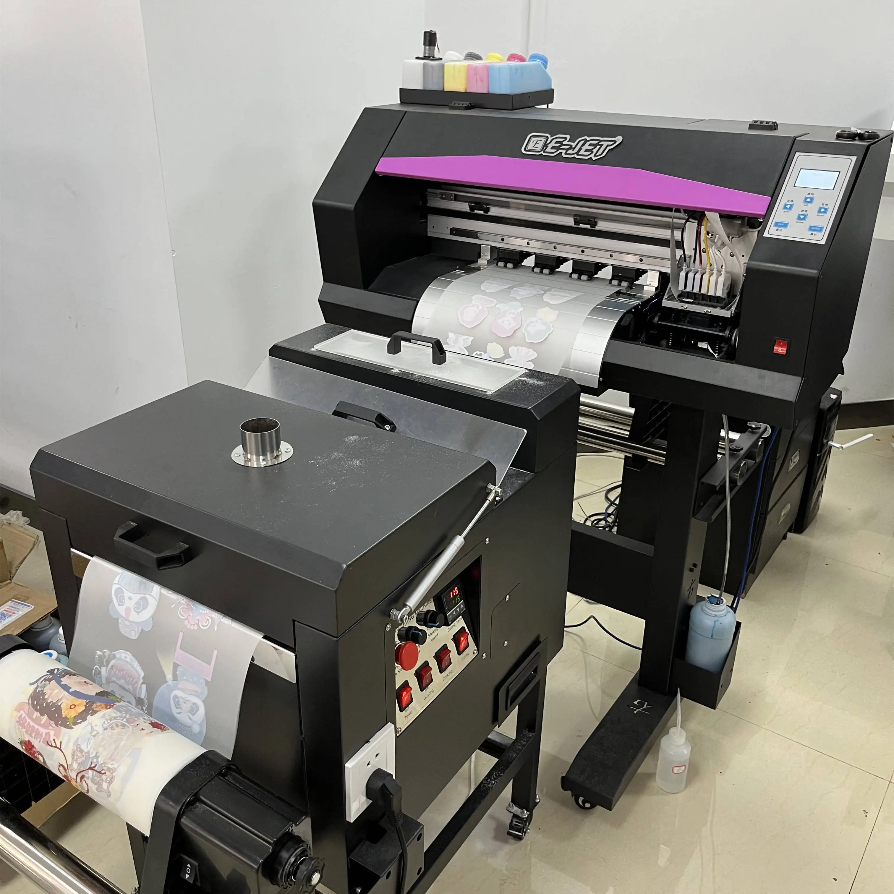 A3 DTF इंकजेट प्रिंटर सेट करने के लिए गर्मी हस्तांतरण टी शर्ट मुद्रण मशीन प्रत्यक्ष XP600 के साथ फिल्म प्रिंटर प्रिंट सिर