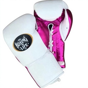 Guantes de Boxeo de Piel Genuina de Alta Calidad, Sin Boxeo No Hay Vida, para Sparring y Entrenamiento, con Absorción de Humedad y Cierre de Cordones - Product Image 2