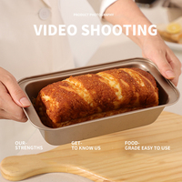 Nouvelle mode rectangulaire antiadhésif en acier au carbone pain grillé moule four plateau de cuisson gâteau ustensiles de cuisson casserole