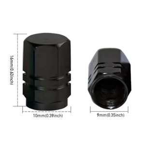4 件装铝合金车轮轮胎气门防尘帽 自行车汽车卡车气门帽 - Product Image 2