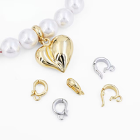 Convertisseur universel multifonction plaqué or et argent, fermoir à ressort facile à utiliser pour la réparation et la fabrication de bijoux DIY