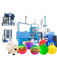 Système de rotomoulage entièrement automatique à haute productivité et facile à utiliser pour l'usine de balles en plastique PVC