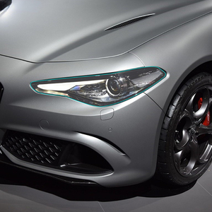 Pellicola Protettiva per Fari Auto, 2 Pezzi, Adesivo in TPU Trasparente Nero per Fari Anteriori, Accessori per <span class=keywords><strong>Alfa</strong></span> <span class=keywords><strong>Romeo</strong></span> Giulia 952 e Stelvio 949 - Product Image 4