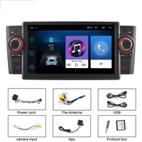 Lecteur audio de voiture Android 11 à 4 cœurs, autoradio avec écran partagé, navigation GPS, garantie 1 an pour Fiat Linea 2007-2012