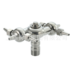 Rondelle à filetage externe en acier inoxydable 15 mm pour équipement de nettoyage industriel CIP - Product Image 2