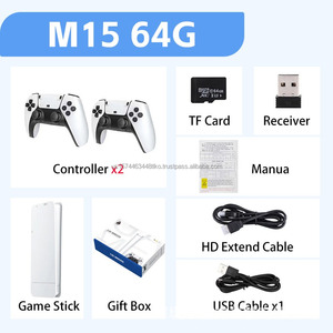 Mới M15 Không Dây 4K Trò Chơi Thanh TV Nhà Phím Điều Khiển Gamepad 20 + Mô Lập Cổ Điển 20000 + Trò Chơi HD Đầu Ra Retro Video Trò Chơi Giao Diện Điều Khiển PS1 - Product Image 6