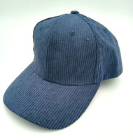 Gorra de Béisbol Clásica Ajustable de Pana Lisa - Gorra Deportiva Casual de Color Sólido
