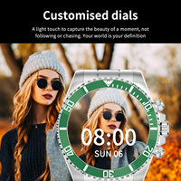 Reloj Inteligente Deportivo AW12 para Mujer y Hombre, Monitor de Ritmo Cardíaco y Presión Arterial, Llamadas Bluetooth, Mensajes, Pantalla con Fondo de Pantalla, WiFi, Acero