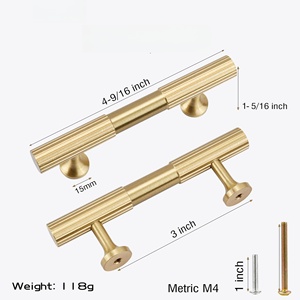 Hiện đại Tủ kéo vàng tủ xử lý ngăn kéo kéo chải nhôm tủ bếp phần cứng - Product Image 2