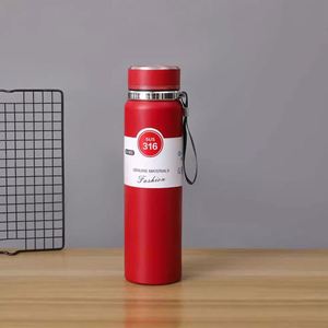 Portable Double-Layer 316 Stainless Steel <b>Thermos</b> Cup Large Capacity Outdoor Sports <b>Bottle</b> Strap Genuine Promotional Drinkware - Product Image 3