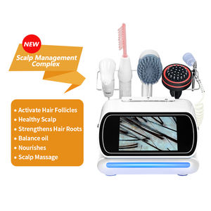 Analizador de piel de limpieza profunda portátil 5 en 1, salón de cuidado del cuero cabelludo, uso doméstico, equipo de belleza, máquina saludable para el cuero cabelludo - Product Image 1