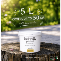 Peinture acrylique hybride LaChalk 50 Curcuma 5L pour meubles, fabriquée en Italie